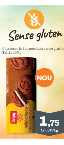 Sorli SCHÄR Galetes mini de xocolata sense gluten oferta