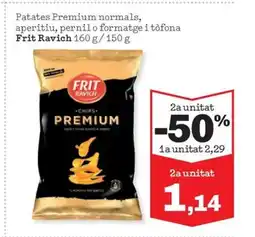 Sorli FRIT RAVICH Patates Premium normals, aperitiu, pernil o formatge i tòfona oferta