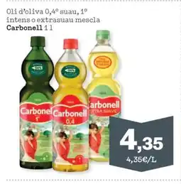 Sorli CARBONELL Oli d'oliva 0,4° suau, 1° intens o extrasuau mescla oferta