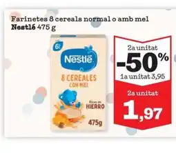 Sorli NESTLÉ Farinetes 8 cereals normal o amb mel oferta