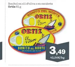 Sorli ORTIZ Bonítol en oli d'oliva o en escabetx oferta