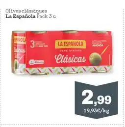 Sorli LA ESPAÑOLA Olives clàssiques oferta
