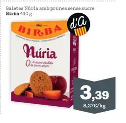 Sorli BIRBA Galetes Núria amb prunes sense sucre oferta