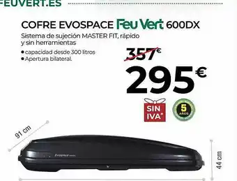 Feu Vert Cofre Evospace Feu Vert 600dx oferta