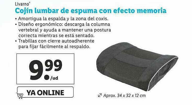 Cojín lumbar lidl new arrivals