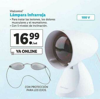 Lidl Vitalcontrol Lámpara Infrarroja oferta
