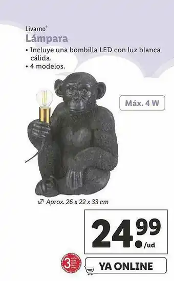 Lidl Livarno Lámpara oferta