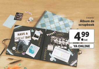 Lidl Crelando álbum De Scrapbook oferta