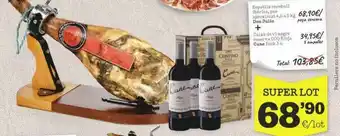 Sorli Espatlla Enceball Ibèrica Don Julio + Caixa De Vi Negre Reserva Doq Rioja Cune oferta