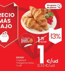 Eroski EROSKI Croissant margarina recto oferta