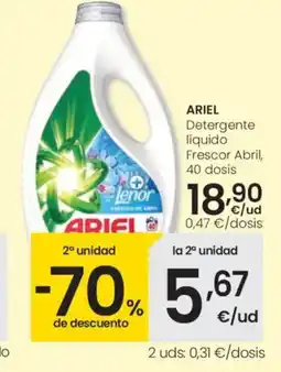 Eroski ARIEL Detergente líquido Frescor Abril, 40 dosis oferta
