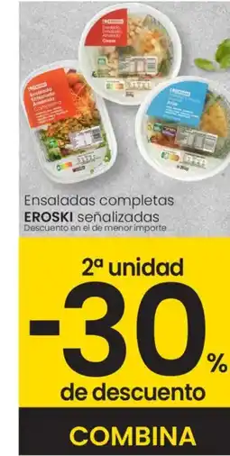 Eroski EROSKI Ensaladas completas señalizadas oferta