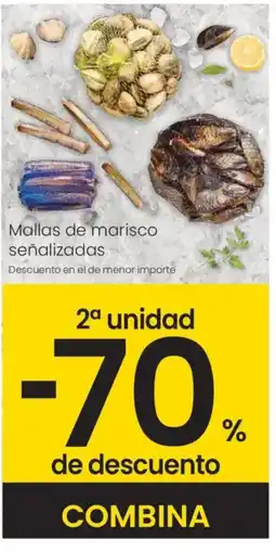 Eroski Mallas de marisco señalizadas oferta