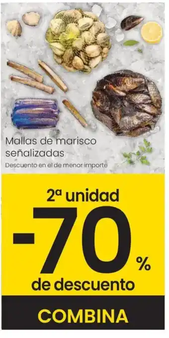Eroski Mallas de marisco señalizadas oferta