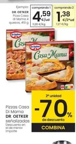 Eroski DR. OETKER Pizzas Casa Di Mama 4 quesos oferta