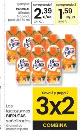 Eroski PASCUAL Bifrutas Tropical oferta