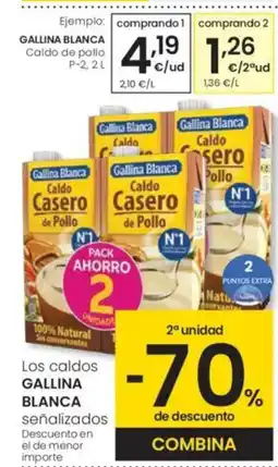 Eroski GALLINA BLANCA Caldo de pollo oferta