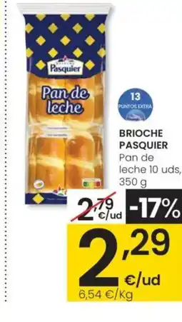 Eroski BRIOCHE PASQUIER Pan de leche oferta