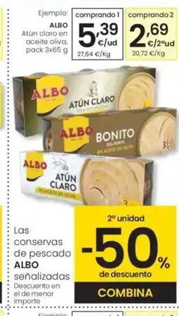 Eroski ALBO Atún claro en aceite oliva oferta
