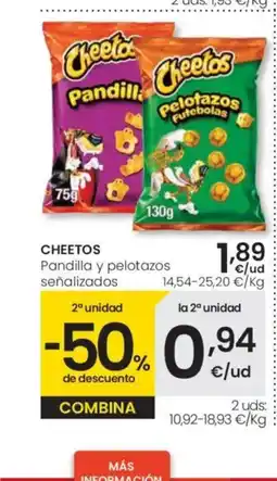 Eroski CHEETOS Pandilla y pelotazos señalizados oferta