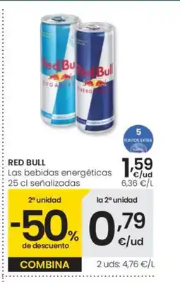 Eroski RED BULL Las bebidas energéticas oferta