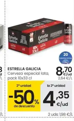 Eroski ESTRELLA GALICIA Cerveza especial lata oferta