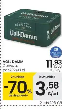 Eroski VOLL DAMM Cerveza oferta
