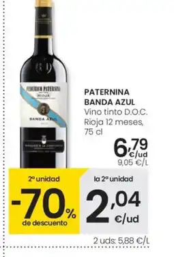 Eroski PATERNINA BANDA AZUL Vino tinto D.O.C. Rioja 12 meses oferta