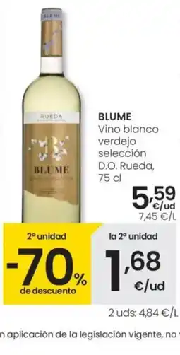 Eroski BLUME Vino blanco verdejo selección D.O. Rueda oferta
