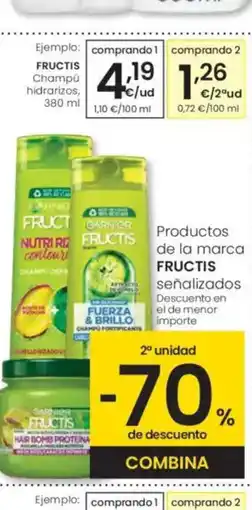 Eroski FRUCTIS Champú hidrarizos oferta