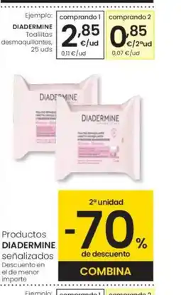 Eroski DIADERMINE Toallitas desmaquillantes oferta