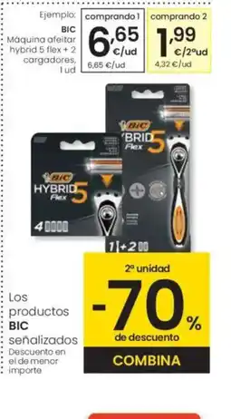 Eroski BIC Máquina afeitar hybrid 5 flex + 2 cargadores oferta
