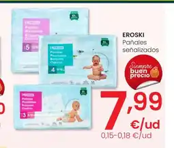 Eroski EROSKI Pañales señalizados oferta