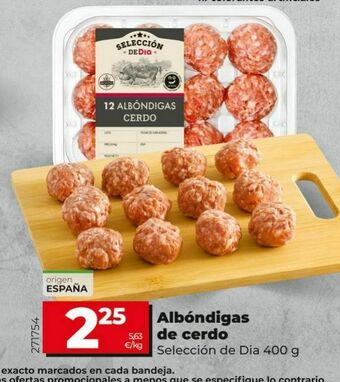 Dia Albóndigas de cerdo oferta