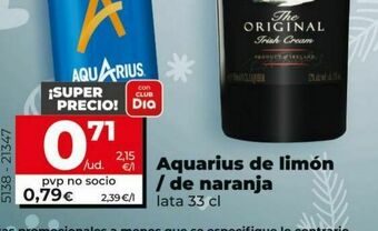 Dia Refrescos aquarius oferta