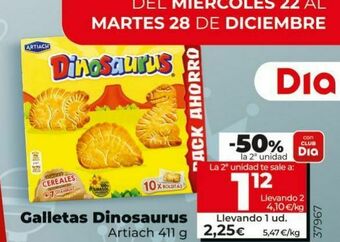 Dia Galletas dinosaurus artiach oferta