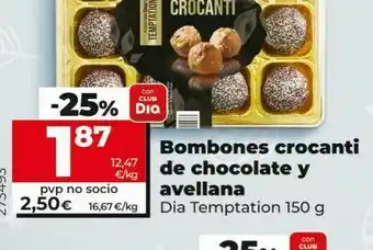 Dia Bombones crocanti de chocolate y avellana oferta