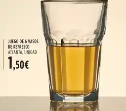 El Corte Inglés Juego de 6 vasos de refresco oferta