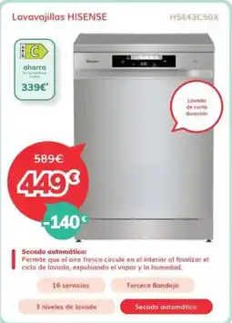 Mi electro HISENSE Lavavajillas oferta