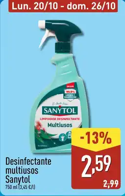ALDI SANYTOL Desinfectante multiusos oferta