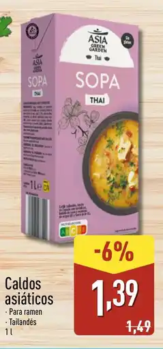 ALDI Caldos asiáticos oferta