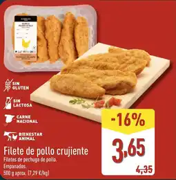 ALDI Filete de pollo crujiente oferta