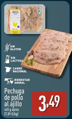 ALDI Pechuga de pollo al ajillo oferta