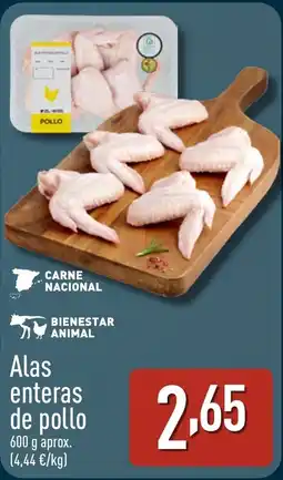 ALDI Alas enteras de pollo oferta