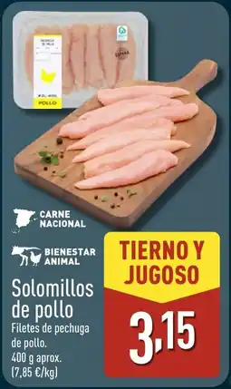ALDI Solomillos de pollo oferta