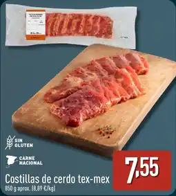 ALDI Costillas de cerdo tex-mex oferta