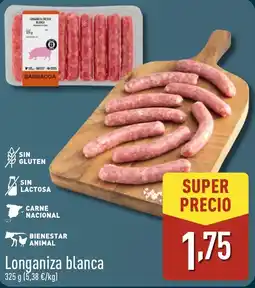 ALDI Longaniza blanca oferta