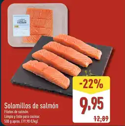 ALDI Solomillos de salmón oferta