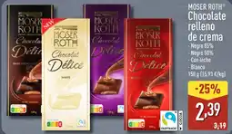 ALDI MOSER ROTH Chocolate relleno de crema oferta