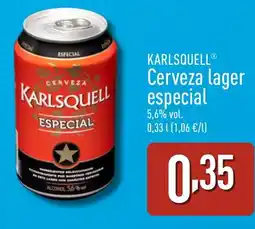 ALDI KARLSQUELL Cerveza lager especial oferta